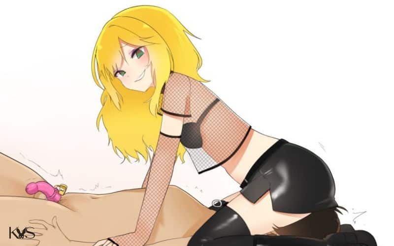 A playful SPH scene between consenting partners